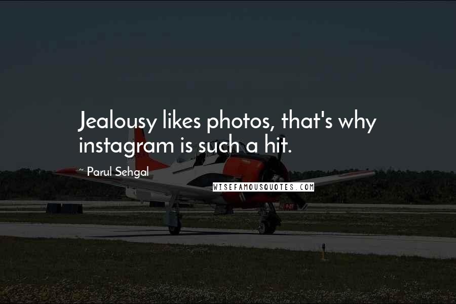 Parul Sehgal Quotes: Jealousy likes photos, that's why instagram is such a hit.