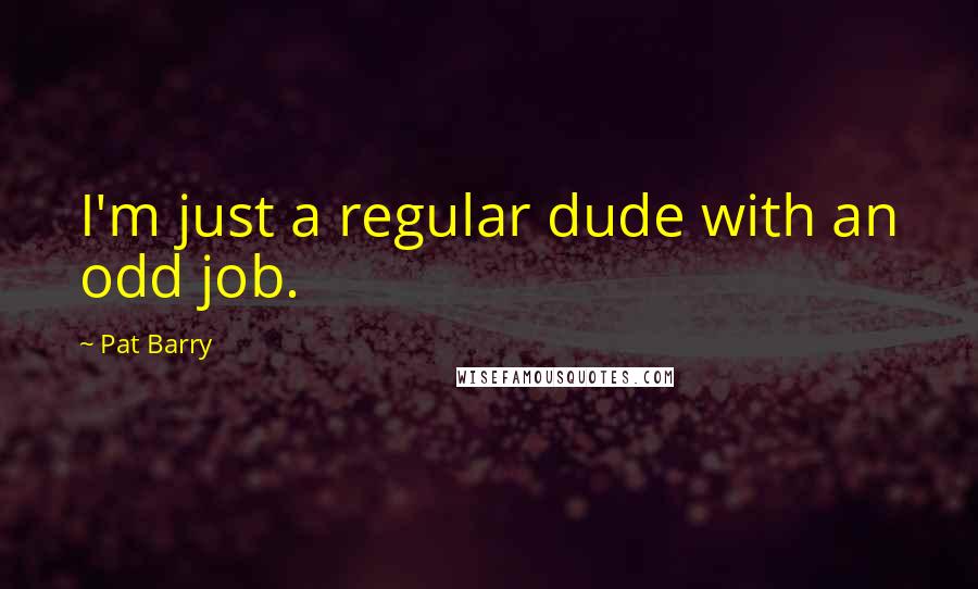 Pat Barry Quotes: I'm just a regular dude with an odd job.