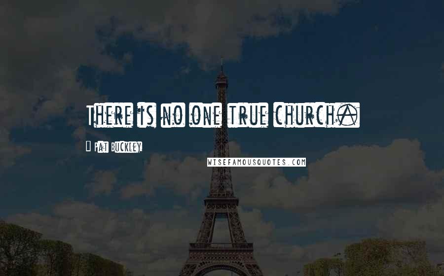 Pat Buckley Quotes: There is no one true church.