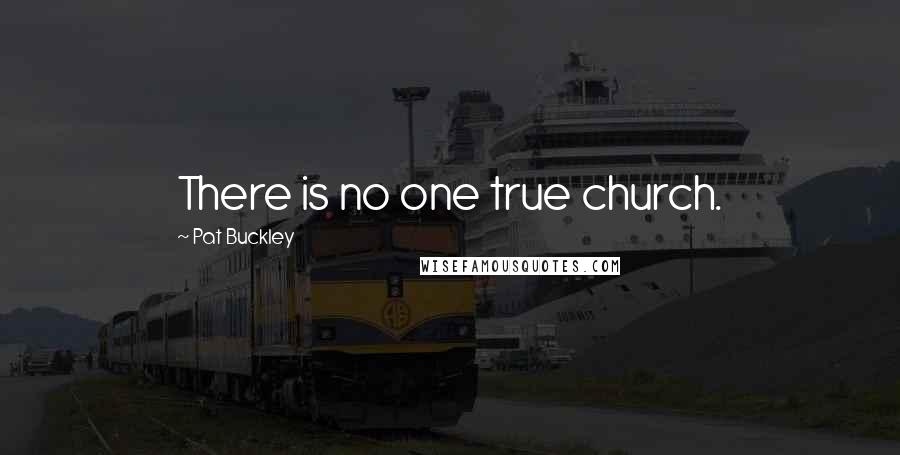 Pat Buckley Quotes: There is no one true church.