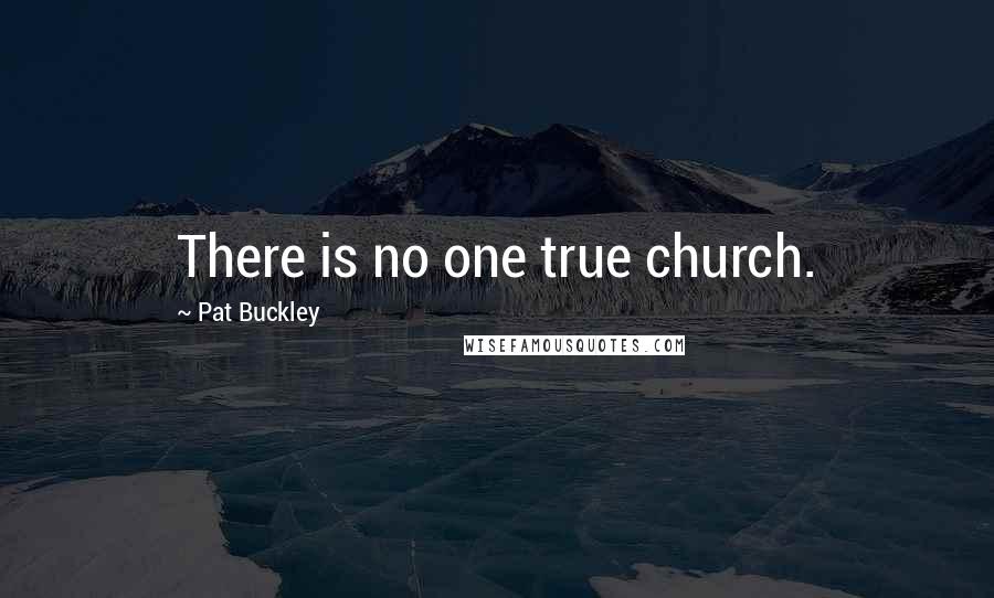 Pat Buckley Quotes: There is no one true church.