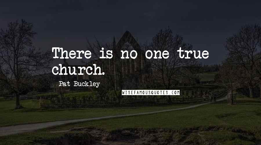 Pat Buckley Quotes: There is no one true church.