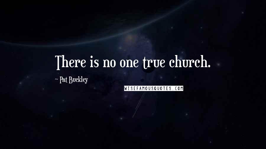 Pat Buckley Quotes: There is no one true church.