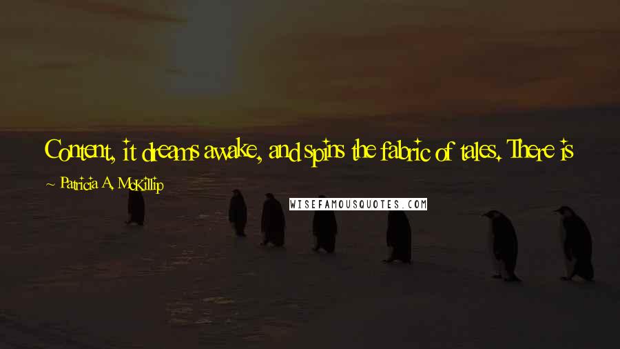 Patricia A. McKillip Quotes: Content, it dreams awake, and spins the fabric of tales. There is really nothing to be done with such imagery except to use it: in writing, in art.