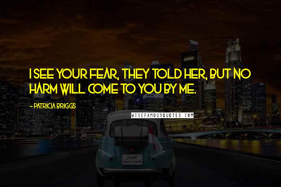 Patricia Briggs Quotes: I see your fear, they told her, but no harm will come to you by me.