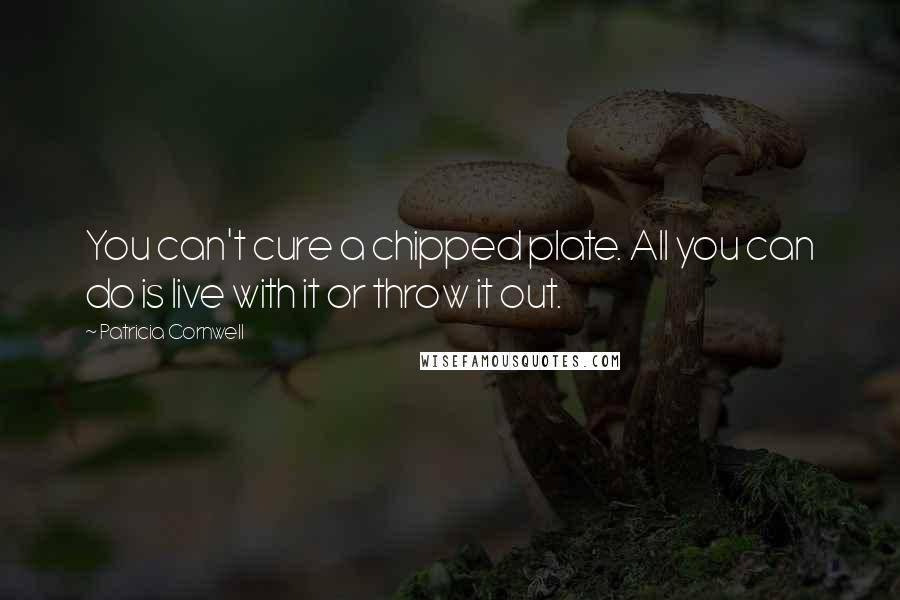 Patricia Cornwell Quotes: You can't cure a chipped plate. All you can do is live with it or throw it out.