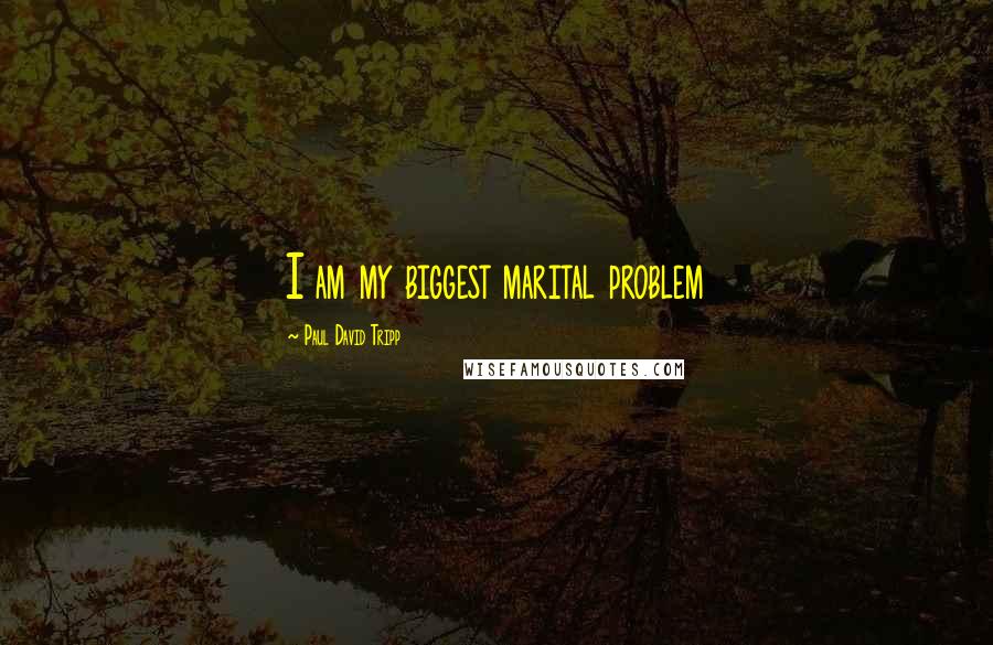 Paul David Tripp Quotes: I am my biggest marital problem