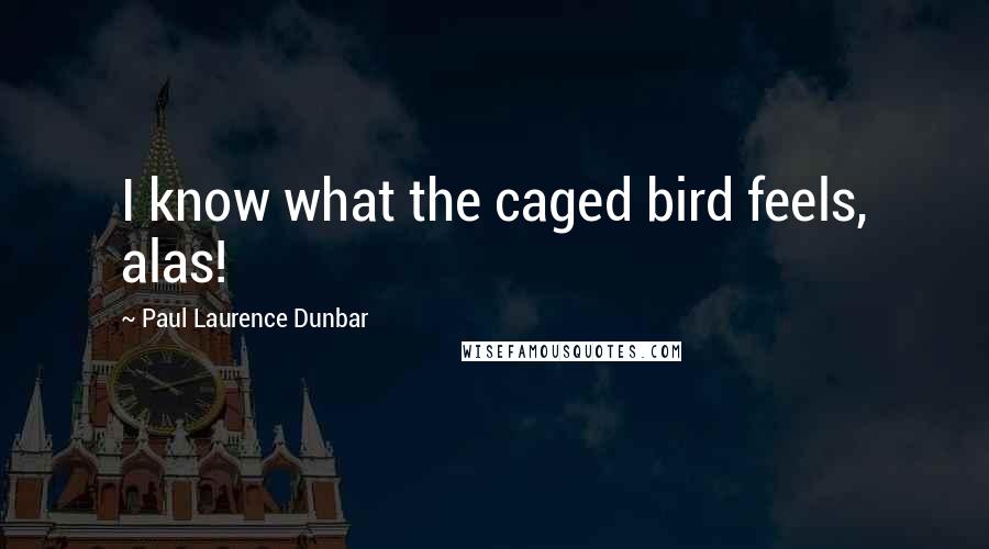 Paul Laurence Dunbar Quotes: I know what the caged bird feels, alas!