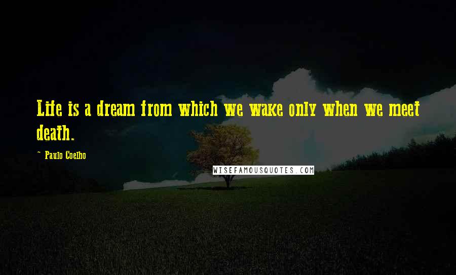 Paulo Coelho Quotes: Life is a dream from which we wake only when we meet death.