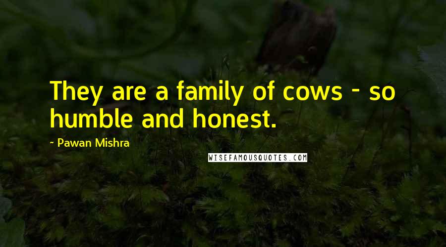 Pawan Mishra Quotes: They are a family of cows - so humble and honest.