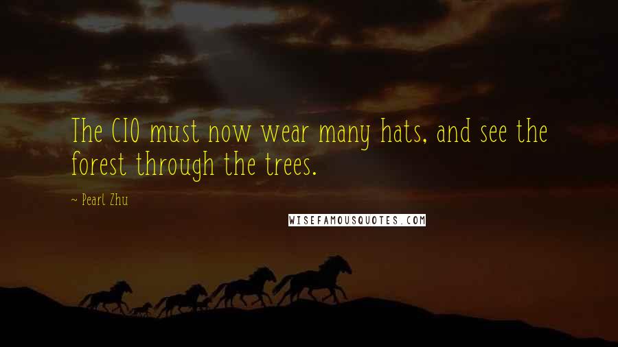 Pearl Zhu Quotes: The CIO must now wear many hats, and see the forest through the trees.