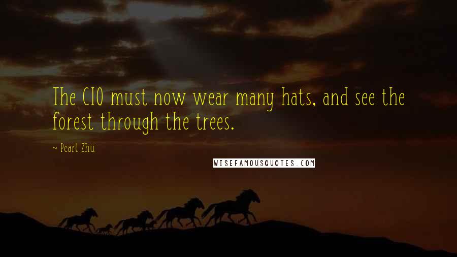 Pearl Zhu Quotes: The CIO must now wear many hats, and see the forest through the trees.