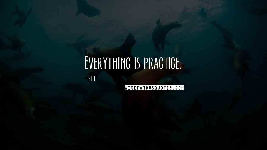 Pele Quotes: Everything is practice.