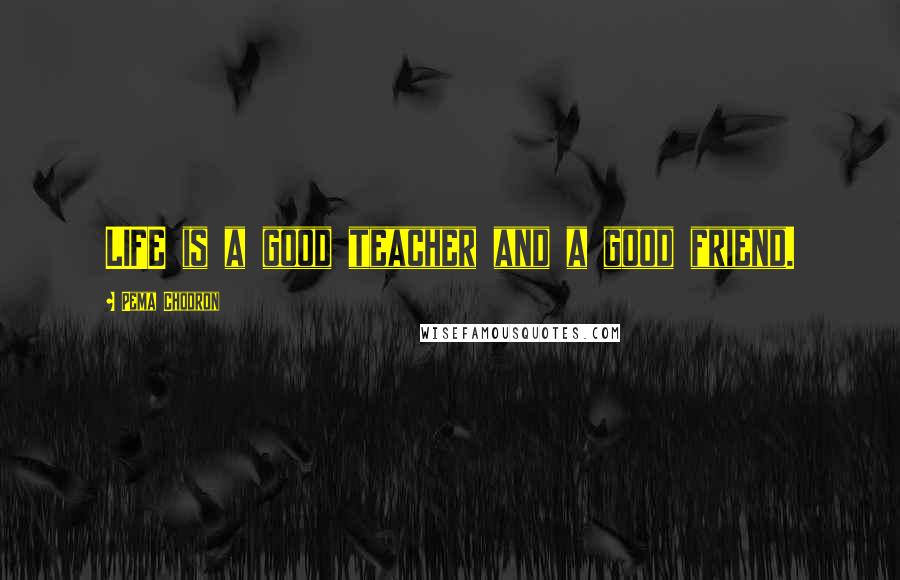 Pema Chodron Quotes: LIFE is a good teacher and a good friend.