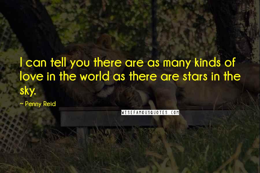 Penny Reid Quotes: I can tell you there are as many kinds of love in the world as there are stars in the sky.