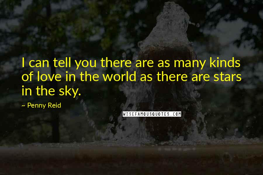 Penny Reid Quotes: I can tell you there are as many kinds of love in the world as there are stars in the sky.