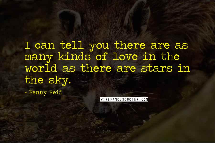 Penny Reid Quotes: I can tell you there are as many kinds of love in the world as there are stars in the sky.