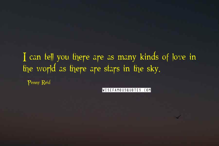 Penny Reid Quotes: I can tell you there are as many kinds of love in the world as there are stars in the sky.