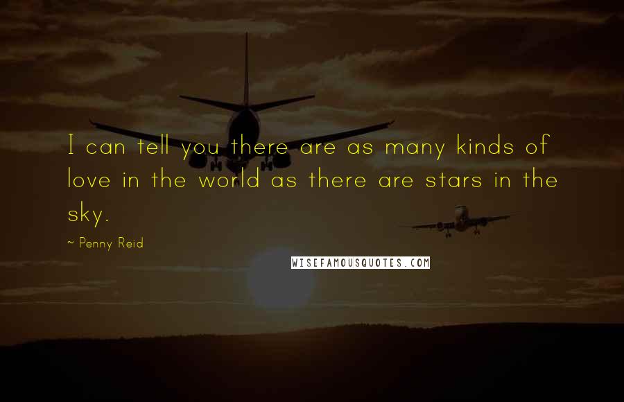 Penny Reid Quotes: I can tell you there are as many kinds of love in the world as there are stars in the sky.