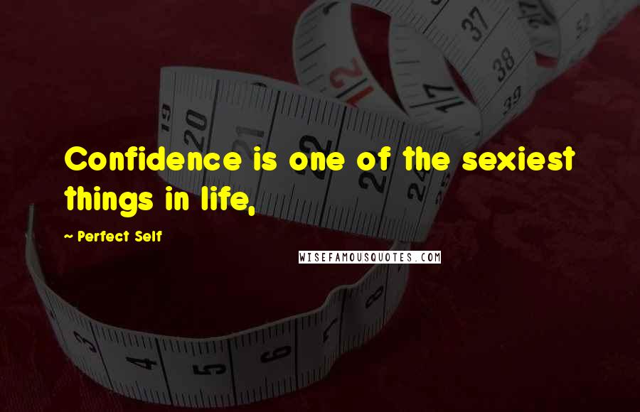 Perfect Self Quotes: Confidence is one of the sexiest things in life,