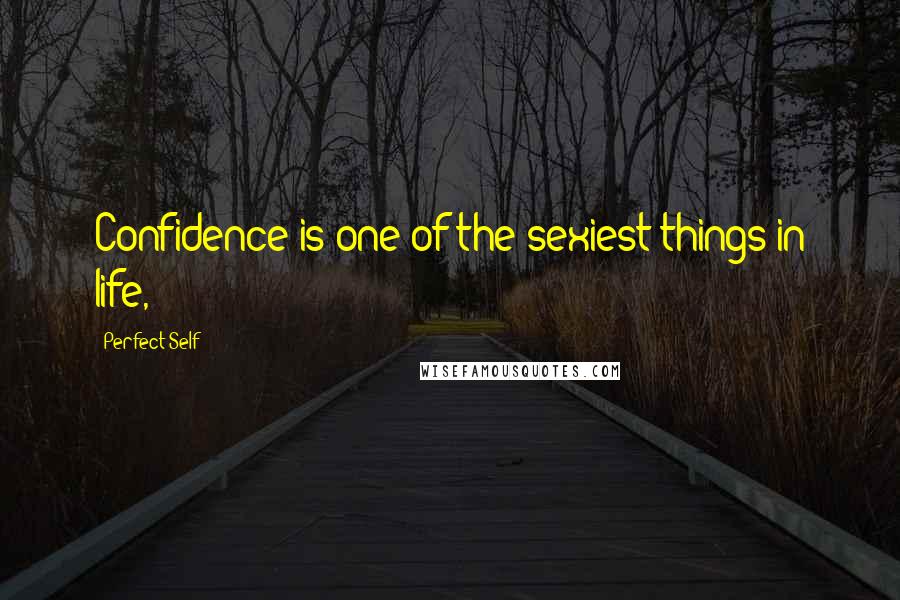 Perfect Self Quotes: Confidence is one of the sexiest things in life,