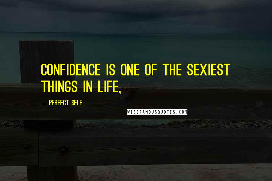 Perfect Self Quotes: Confidence is one of the sexiest things in life,