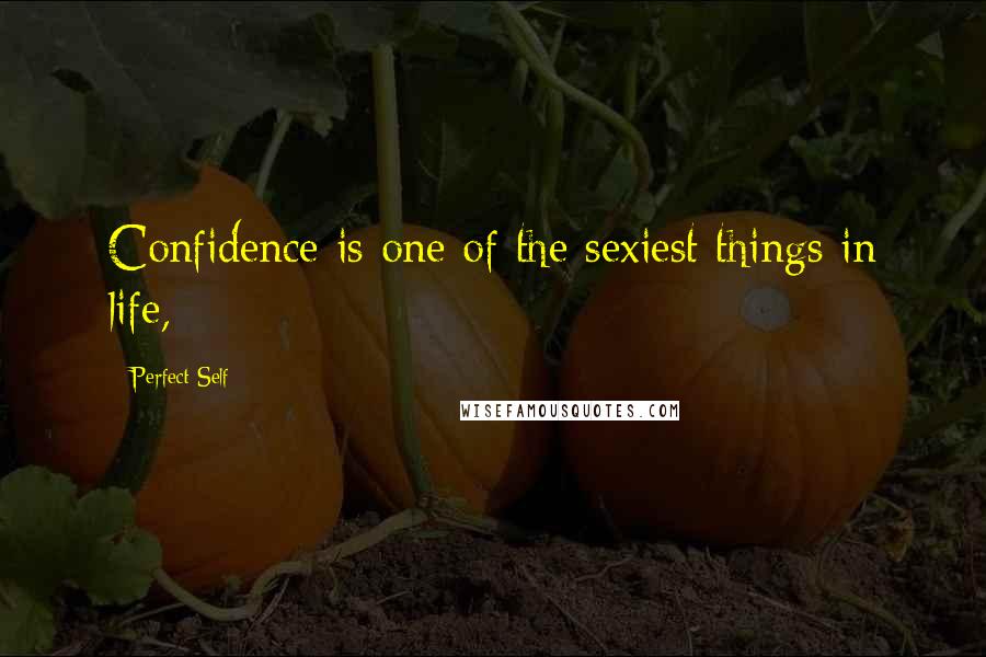 Perfect Self Quotes: Confidence is one of the sexiest things in life,