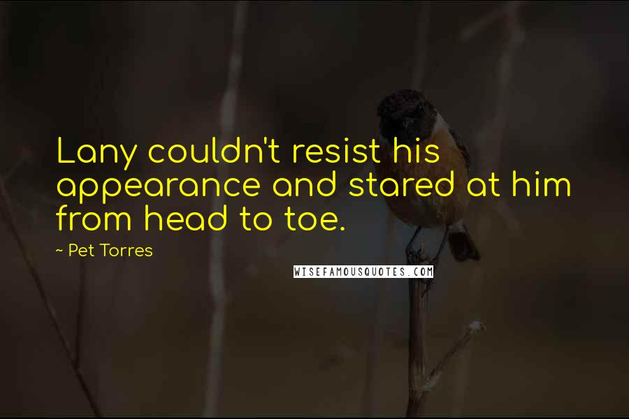 Pet Torres Quotes: Lany couldn't resist his appearance and stared at him from head to toe.