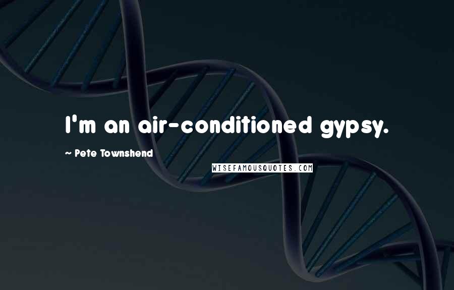 Pete Townshend Quotes: I'm an air-conditioned gypsy.