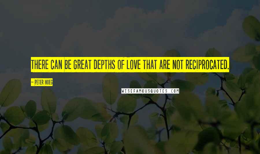 Peter Hoeg Quotes: There can be great depths of love that are not reciprocated.