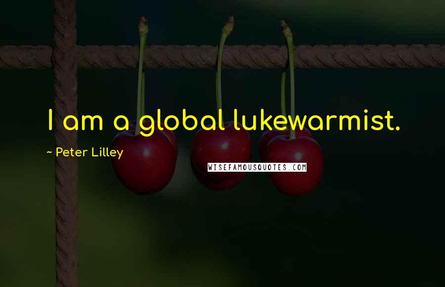 Peter Lilley Quotes: I am a global lukewarmist.