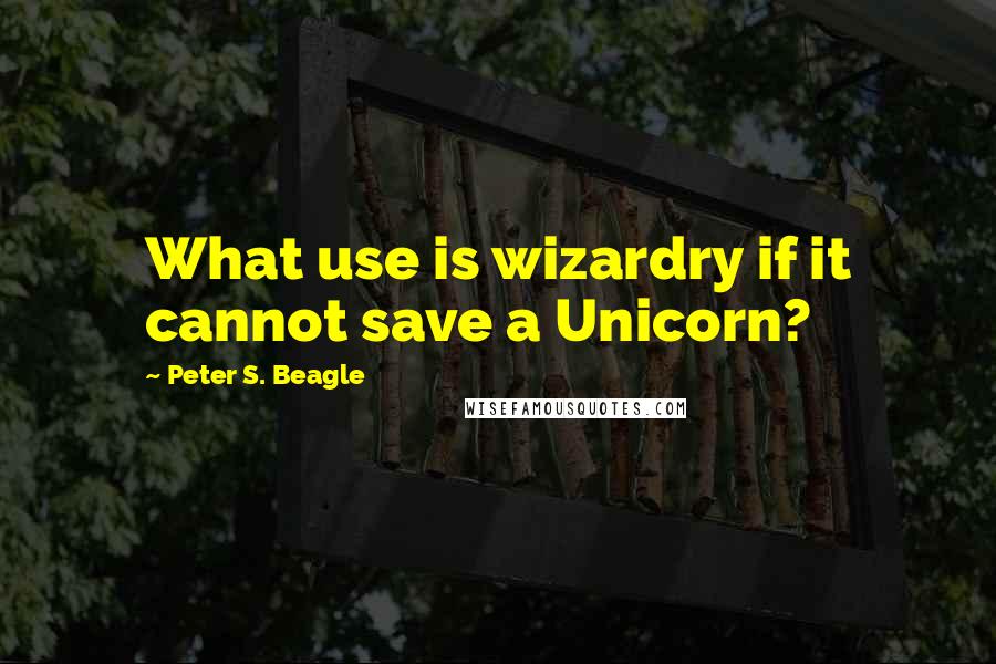 Peter S. Beagle Quotes: What use is wizardry if it cannot save a Unicorn?