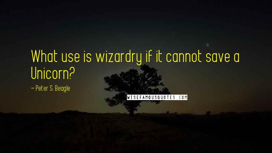 Peter S. Beagle Quotes: What use is wizardry if it cannot save a Unicorn?