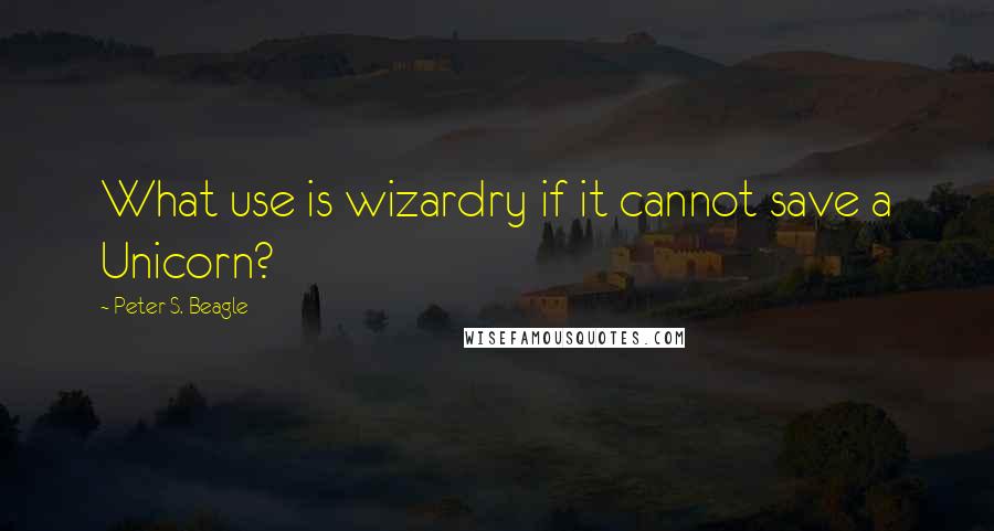 Peter S. Beagle Quotes: What use is wizardry if it cannot save a Unicorn?