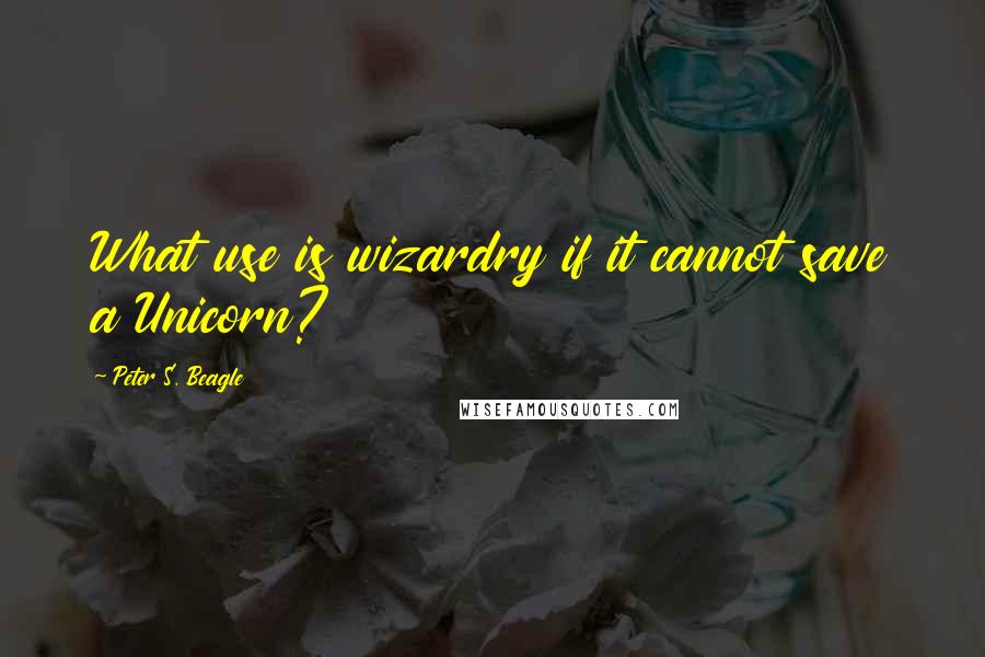 Peter S. Beagle Quotes: What use is wizardry if it cannot save a Unicorn?