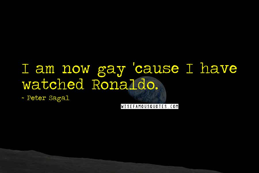 Peter Sagal Quotes: I am now gay 'cause I have watched Ronaldo.