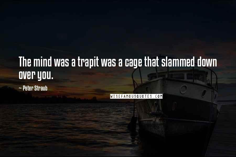 Peter Straub Quotes: The mind was a trapit was a cage that slammed down over you.