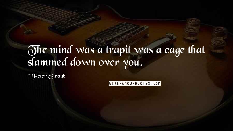 Peter Straub Quotes: The mind was a trapit was a cage that slammed down over you.