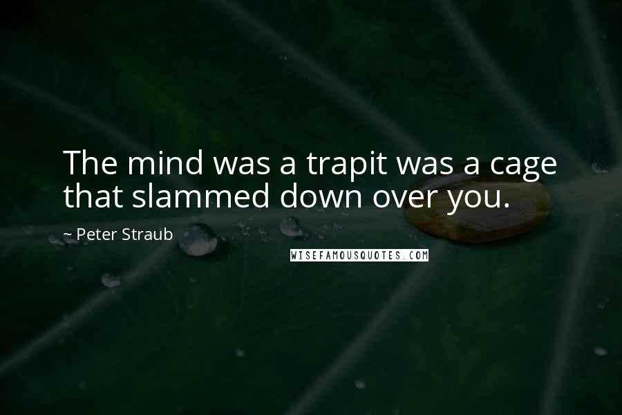 Peter Straub Quotes: The mind was a trapit was a cage that slammed down over you.