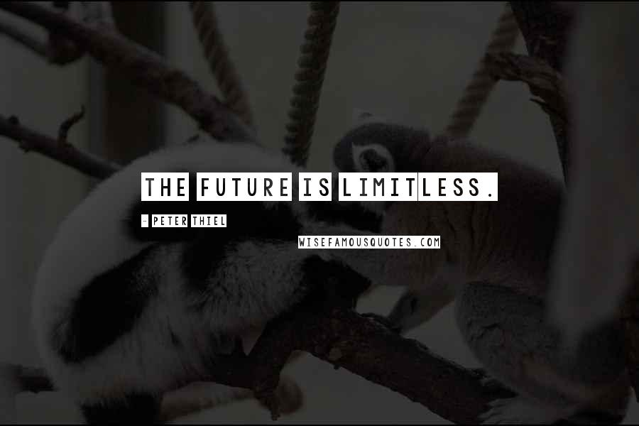 Peter Thiel Quotes: The future is limitless.