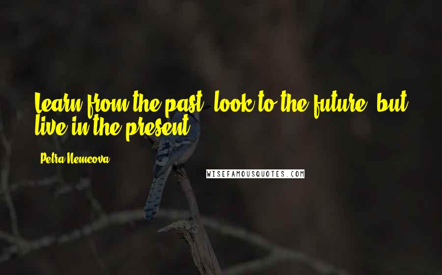 Petra Nemcova Quotes: Learn from the past, look to the future, but live in the present.