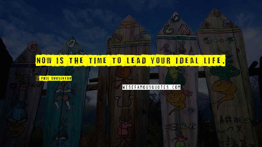 Phil Cousineau Quotes: Now is the time to lead your ideal life.