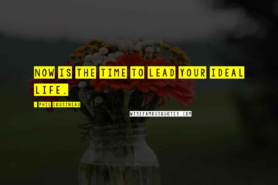 Phil Cousineau Quotes: Now is the time to lead your ideal life.