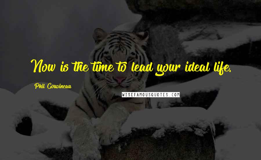 Phil Cousineau Quotes: Now is the time to lead your ideal life.