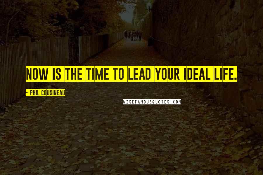 Phil Cousineau Quotes: Now is the time to lead your ideal life.