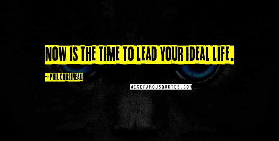 Phil Cousineau Quotes: Now is the time to lead your ideal life.