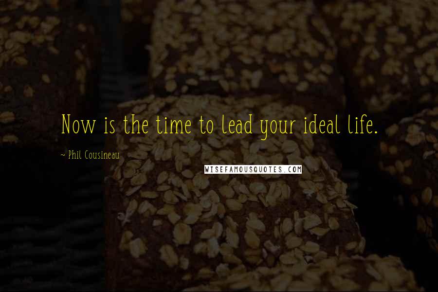 Phil Cousineau Quotes: Now is the time to lead your ideal life.