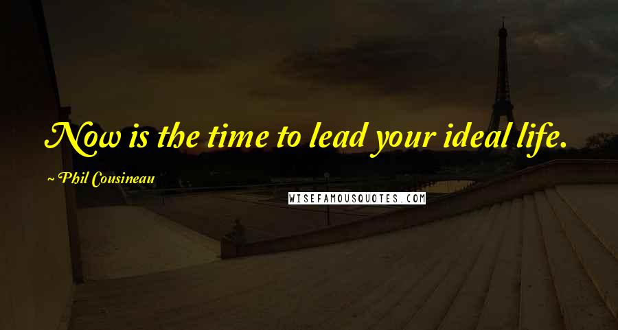 Phil Cousineau Quotes: Now is the time to lead your ideal life.