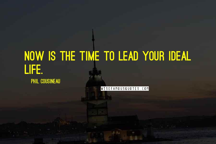 Phil Cousineau Quotes: Now is the time to lead your ideal life.