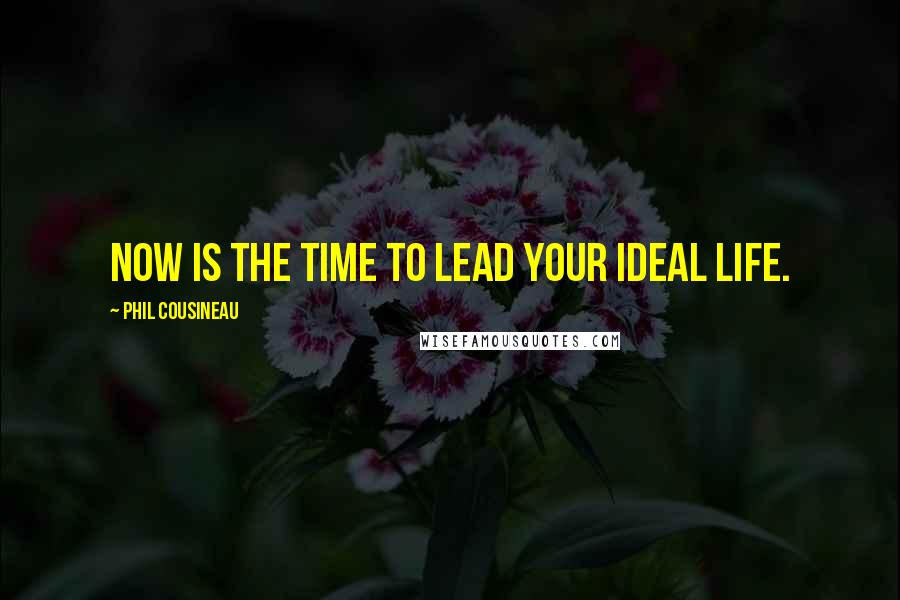 Phil Cousineau Quotes: Now is the time to lead your ideal life.